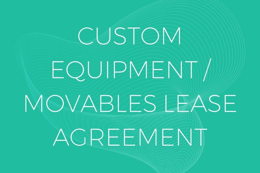 Moveable's / Equipment Lease Agreement